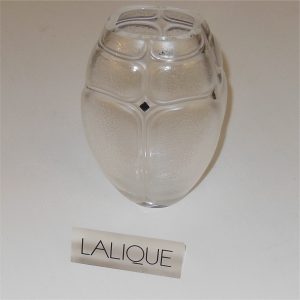 Lalique Scarab Style Vase