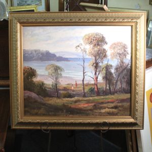 Australian Oil on Canvas by Leon Hanson "Summer Time Cowes,Vic"